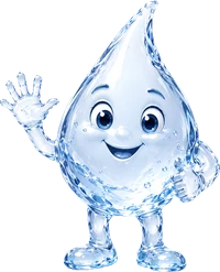 Droppy, the PURYN water mascot