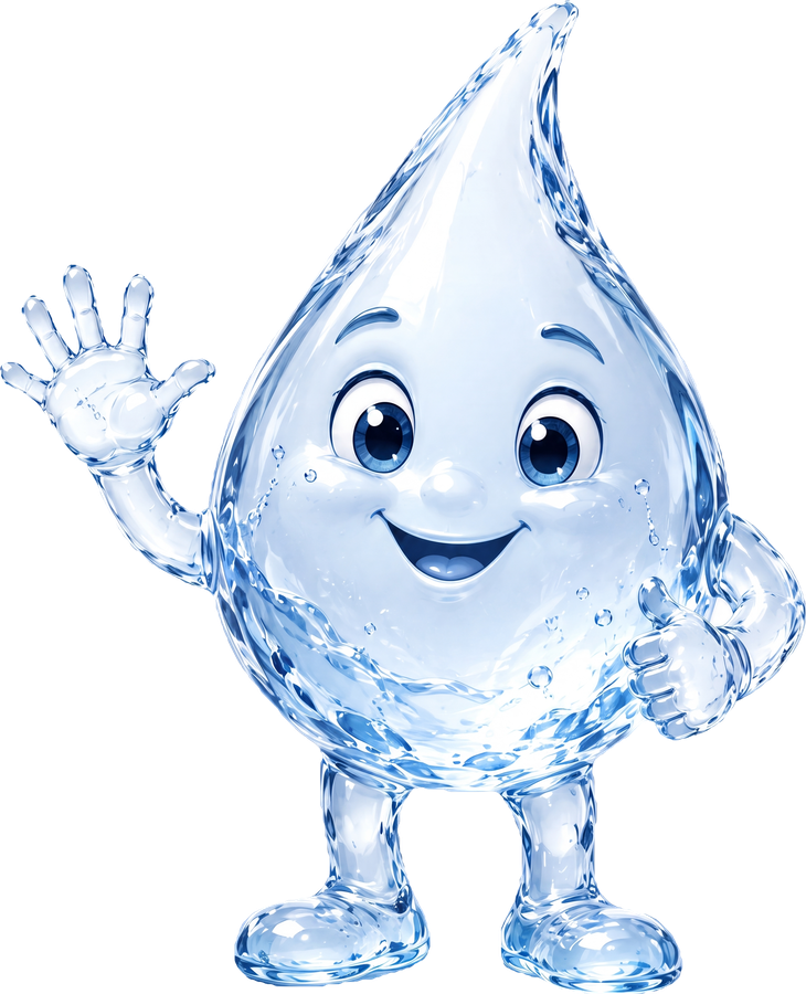 Droppy, the PURYN water mascot